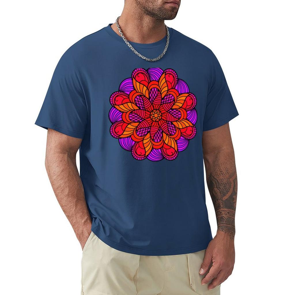 Mandala 16 T-Shirt Graphic Tee Shirt Sports Fans Anime Stuff Mens T Shirt