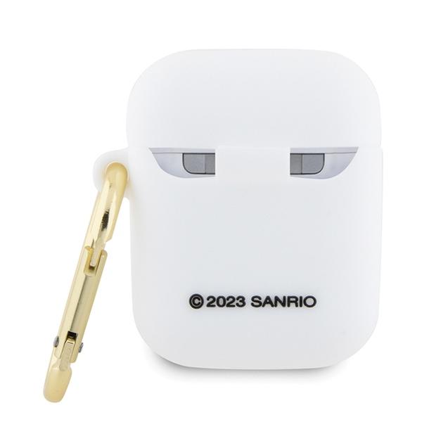 Hello Kitty HKA23DKHSH Airpods 1/2 coverwhite/white Silicone 3D Kitty Head