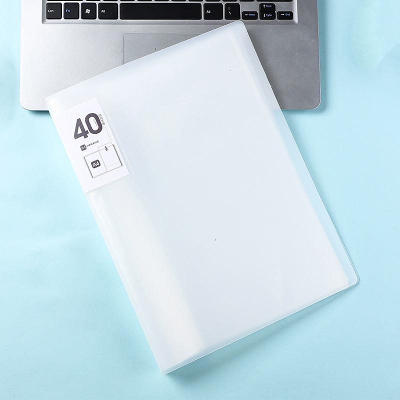 Durchscheinende Farbdatei, wasserdichtes Büromaterial, Dokumententasche, verdickte Aktentasche, Dokumenten-Organizer im Format A4 mit 40 Seiten