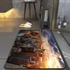 1PC Metropolis Skyline Kitchen Rug Non-Slip Door Mat Pop Design Bathroom Rug Bath Mat Carpet for Home Sink Laundry Decor