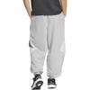 adidas Calças Tecidas Estilo Futuro Bloco de Cores Caimento Solto Calças Esportivas Casuais Masculinas Parte de Baixo Cinza-Claro Branco-Brilhante JL9988
