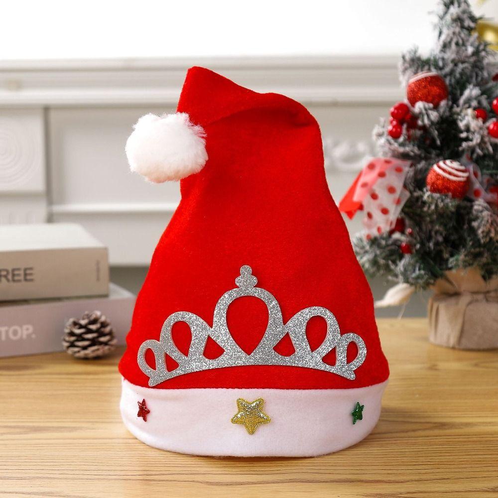 Snowman Christmas Hat Plush Santa Snowman Hat  Christmas Party Decoration