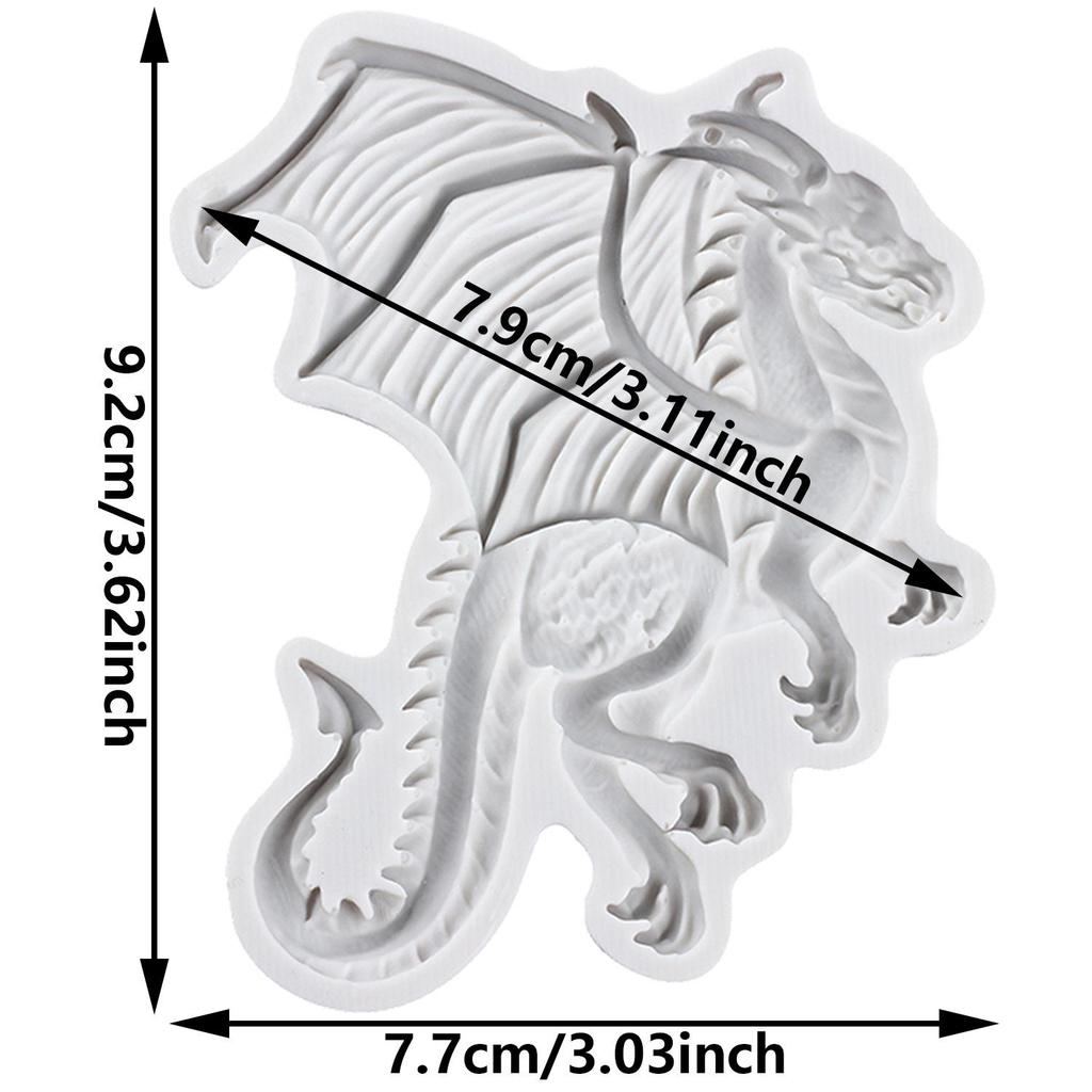 Dragon Silicone Molds Flying Dragon Fondant Mold Cake Decorating Tools Cupcake Topper Candy Chocolate Gumpaste Mold
