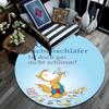 Bobo Siebenschläfer pattern round rug,Carpet Rug for Living Room Bedroom Playroom ,Non-slip Floor Mat,Holiday Gifts and Birthday Gifts.