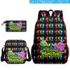 Classic My Singing Monsters 3D Print 3pcs/Set Pupil School Bags Laptop Daypack Backpack Inclined Shoulder Bag Pencil Case