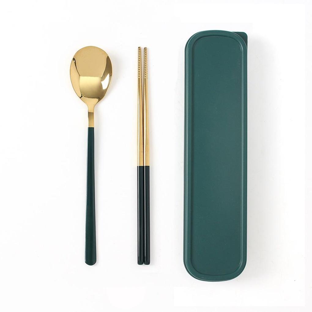Golden Table Portable Cutlery Set (Green)