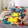 1pc Pokemon Pikachu Soft & Warm Flannel Blanket, Multi-Purpose Throw Blanket for Couch, Sofa, Office, Bed, Camping, Travel 126