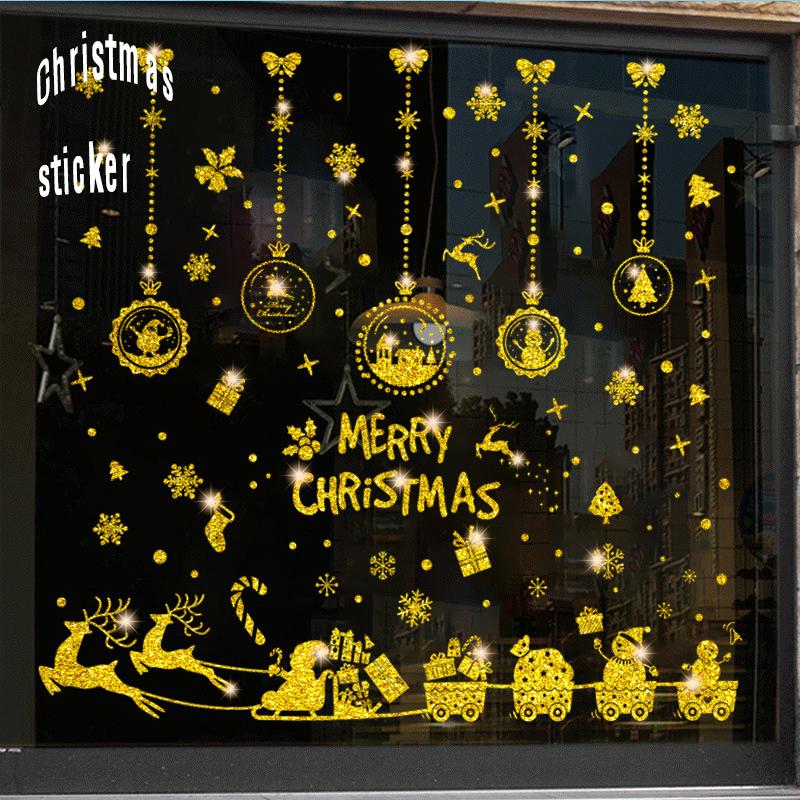 3D Snowflake Window Stickers 4/8/9 Sheets Christmas Window Stickers Reusable PVC White Snowflakes Christmas Room Decoration