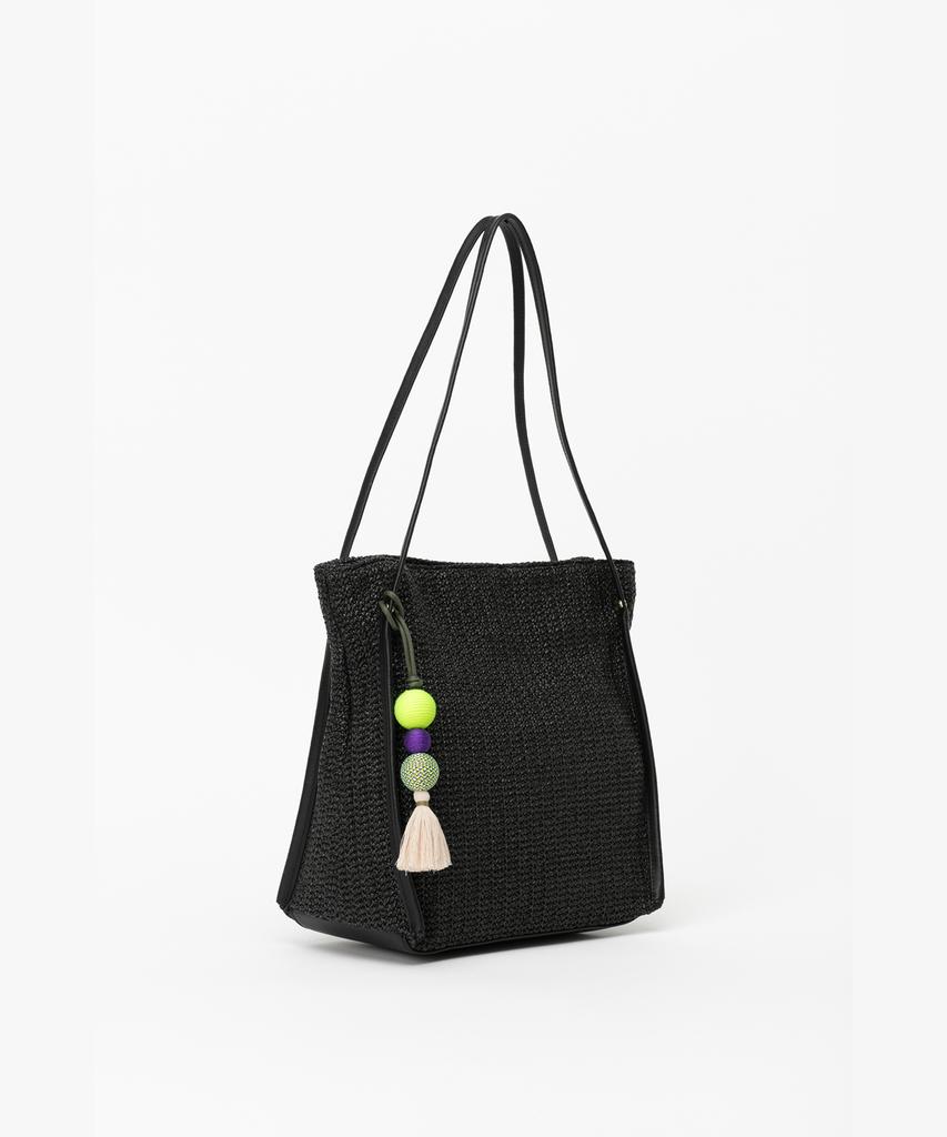 Jina In Ny 350G Mykonos Shoulder Bag [Black Combo]