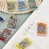 100Pcs Fashion Sewing Needles Colored Glass/Ceramics Head Bead Pin Stitch Knitting Needles Sewing Fixed DIY Safety Pin 38mm