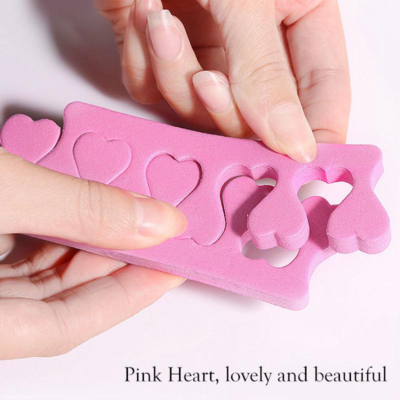 

1/5Pcs Pink Soft EVA Sponge Finger Toe Separator For Nail Polish Feet Care Sponge Toe Splitter Bulk Manicure Pedicure Salon/Home