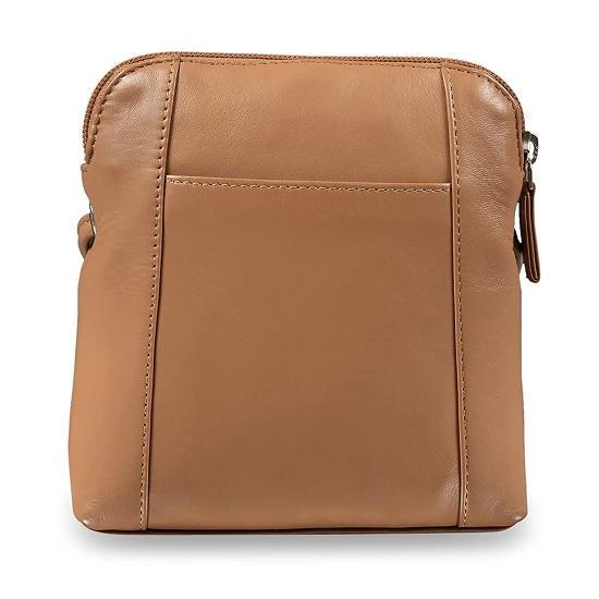 NOORA Leather Mini Crossbody Sling Bag for Girls and Women & Zip Closure