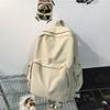 Solid Color Retro Versatile Simple Travel Schoolbag Female College Student Junior High School Student Backpack