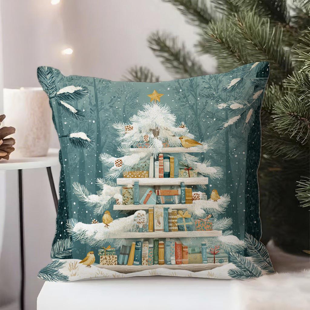 Christmas Tree-Themed Pillow Coverssuitable For Sofa Car Bedroom Decorative Cushion Cover Pillow Cover
