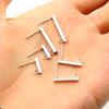 20pcs 10 15 20mm 316 Stainless Steel Earring Hooks Bar Tube Stud Earrings Ear Wires Connector DIY Jewelry Making Findings