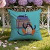 Cartoon Cute P-Pingu Cushion Cover Home & Car Dual-Scene Pillow Cover: Reversible for Premium Comfort