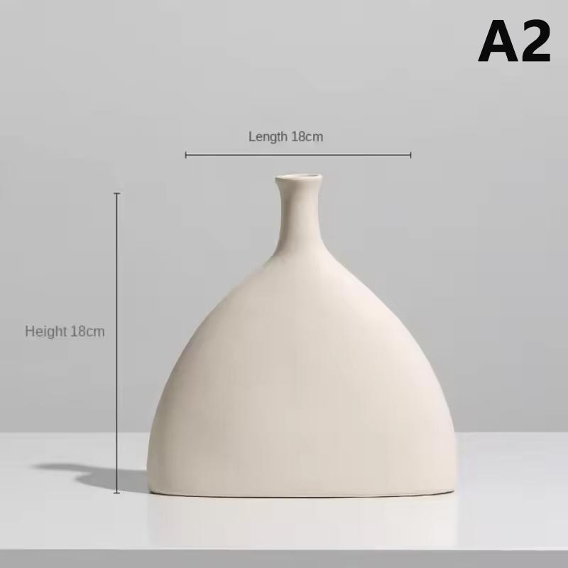 Modern Simple Ceramic Art Vase Dried Flowers Flower Arrangement Ornament Bedroom Desktop Home Decor Pography Background Decor