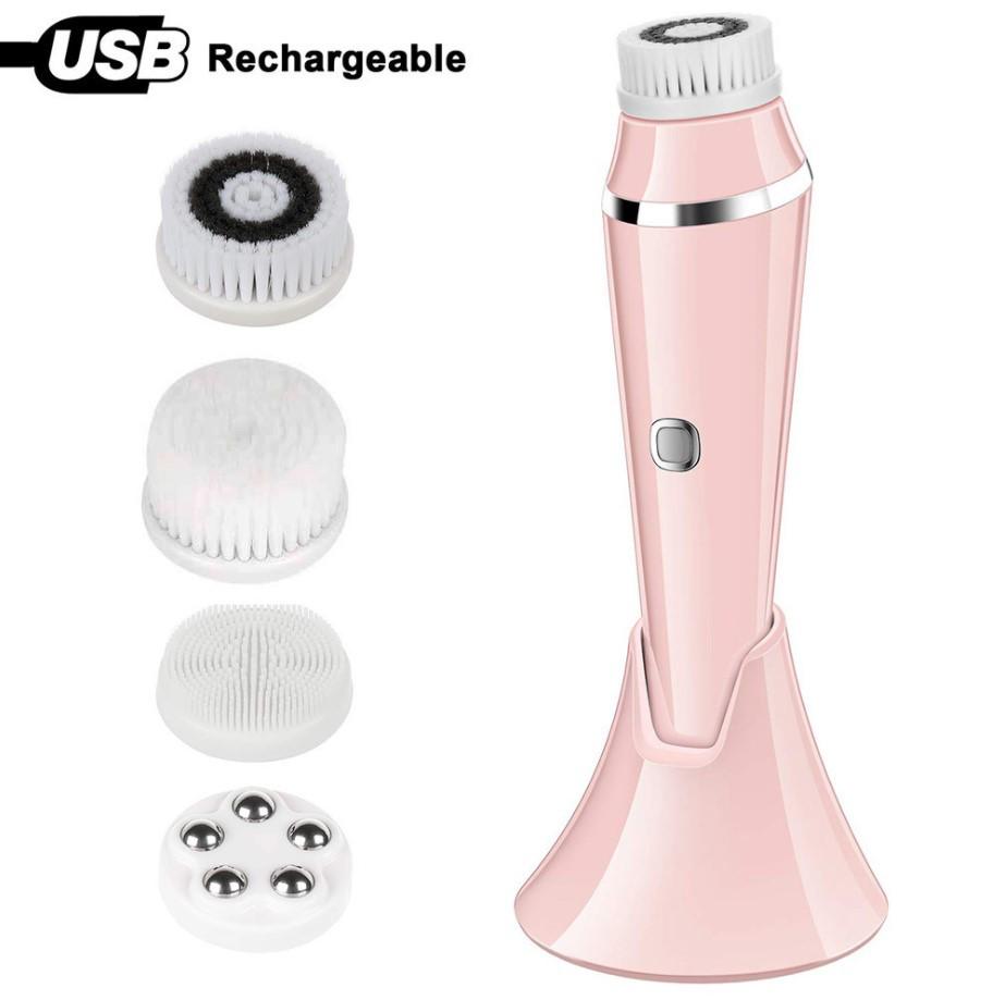 Elektrický silikonový obličejový čisticí kartáček na černé tečky a čištění pórů