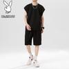 PLAYBOY Men's Summer Quick-Dry Sleeveless T-Shirt & Shorts Set