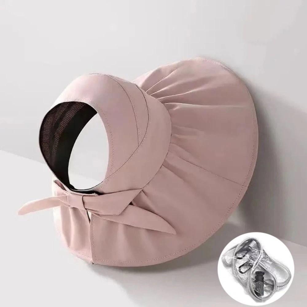Adjustable Size Sun Hat Wide Brim Large Sun Visor Hat Portable Sunshade Hat Travel