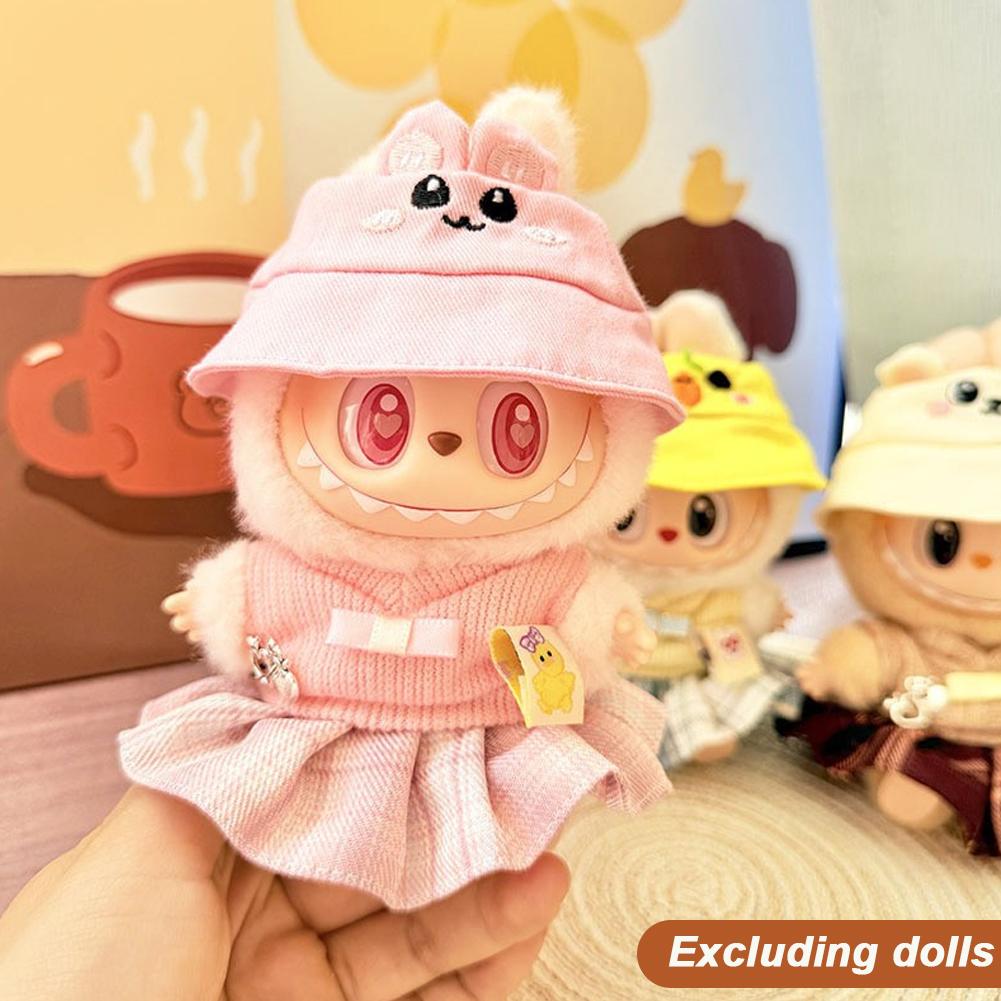 

Для 17см куклы Лабубу Модная одежда Платье Милая кукольная одежда Аксессуары для кукол