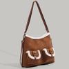 Suede Lambswool Plush Backpack Tote Bag Multi-Functional Three-Purpose Autumn and Winter Large Capacity Shoulder Crossbody Bag