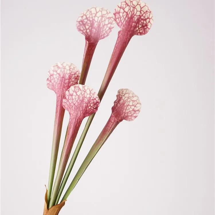 

5Pcs/lot Artificial Flowers Bottle Grass Home Decoration Accessories Plant Bouquet Wedding Decor Party Table Flower Arrangement червоний