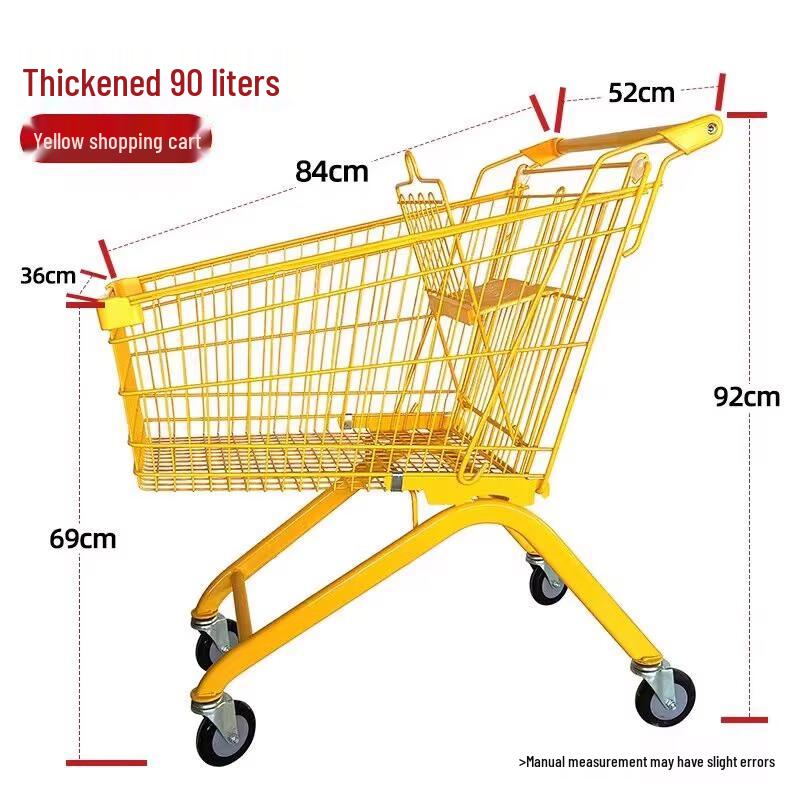 

Muxintai 90L Single-Layer Supermarket Shopping Cart