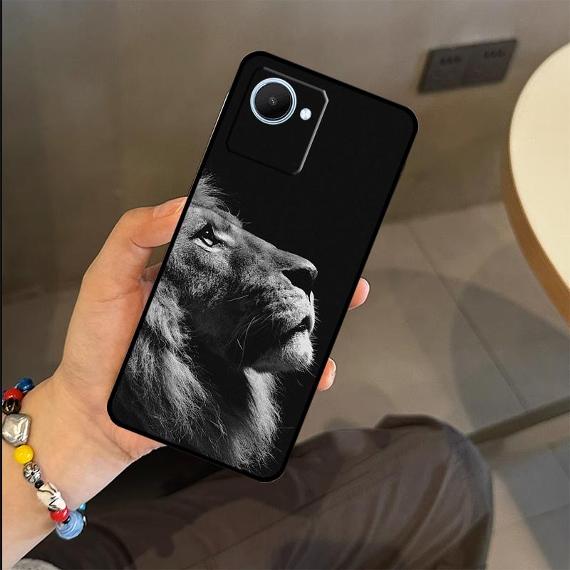 Animal Lion Tiger Case For Realme C53 C55 C51 C25 C63 C61 C65 C67 C71 C75 GT6 GT7 Pro 11 12 13 14 15 Pro Plus