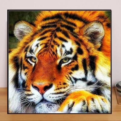 Animal DIY 5D Diamond Painting Mighty Tiger Diamond Embroidery Full Lay Anime Cross Stitch Kits Home Decor Handmade Gift