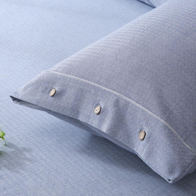 Doppelgröße reine Baumwolle Jacquard Bettlaken - Dick, Atmungsaktiv, Hautfreundlich für Herbst/Winter