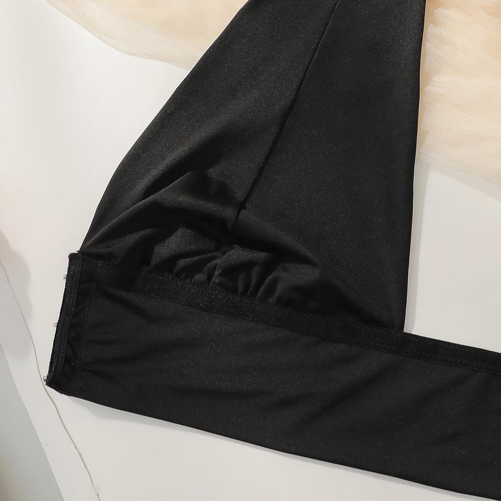 Low-cut Halter Neck Front Clasp Revealing Back Plus Size Comfortable Backless Bra