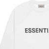 Fear of God Essentials SS20 Fleece-Lined Long Sleeve Print Hoodie Unisex Outerwear White FOG-SS20-103