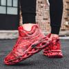Fashion Graffiti Shoes Mens Outdoor Shoes Sports Running Shoes PU Leather