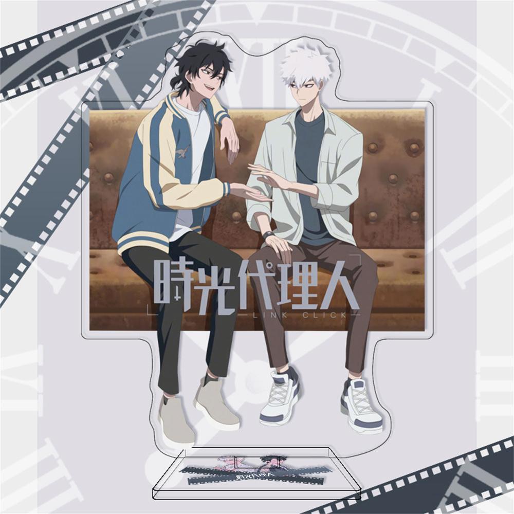 Hot Anime Link Click Acrylic Stand Model Figure Cosplay Plate Holder Topper Birthday Fans Christmas Desk Decor Plate Gift