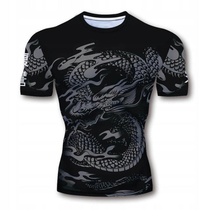 3D-Drachendruck Herrenmode Cooles T-Shirt Straße Hip-Hop Lustige Persönlichkeit Kurzarm-Oberteil