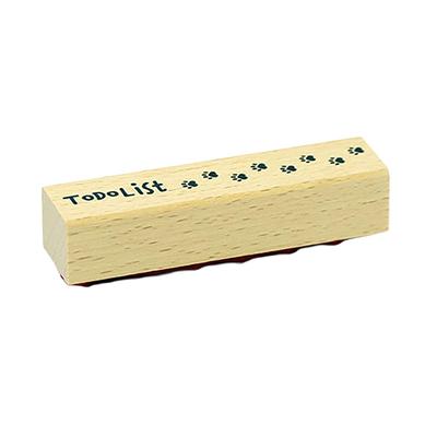 Taiyo Tomar Rubber To Do Stamp, List, Footprint, RT1365-007