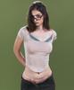 Peullijeunopallou Mandy Layered Short Sleeve Top (Skin)