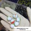 16mm Mixed Checkered Glass Beads & Marbles - Nostalgic Crystal Balls for Kids
