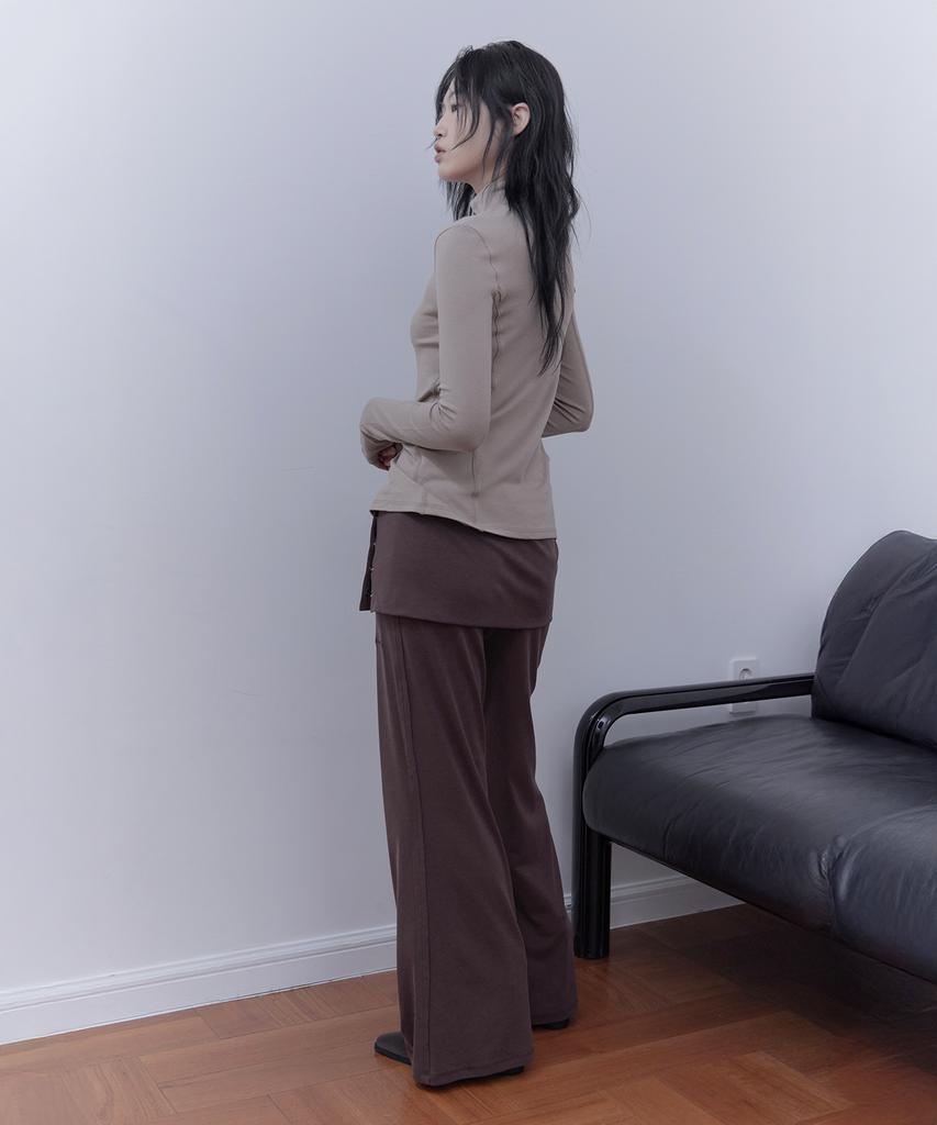 Haebeueoweil Layered Skirt Pants (Br)