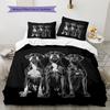 Black Boxer Pattern Bedding Home Decoration Birthday Gift (1 * Duvet Cover + 2 * Pillowcase, Without Core)