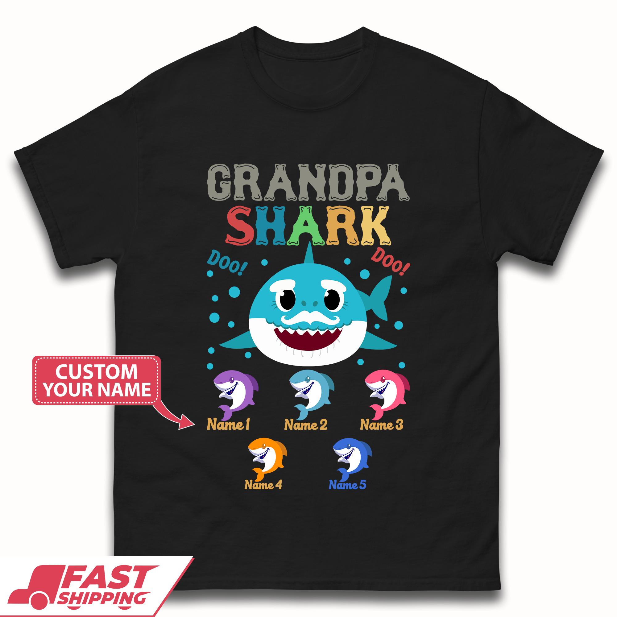Grandpa Shark Mens T-Shirt M