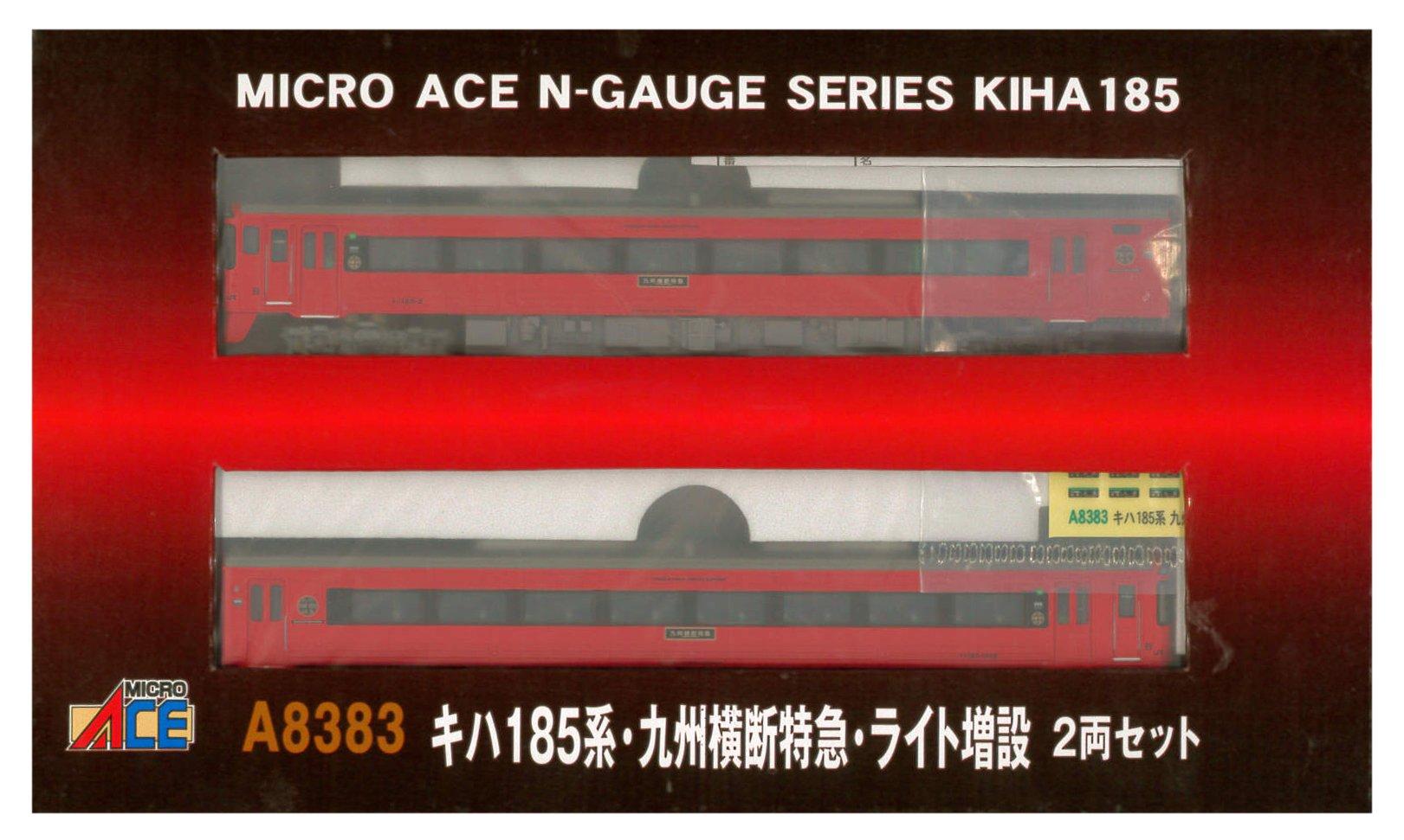 

MicroAce N gauge Серия Kiha 185 Кюсюский междугородний экспресс с дополнительным освещением набор A8383 Железнодорожная модель Дизель-поезд 2 вагона