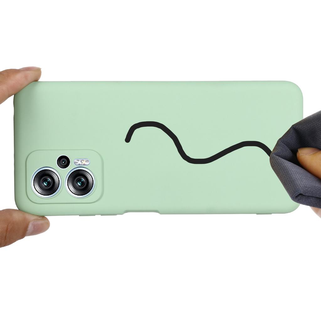 For Xiaomi Redmi Note 12T Pro 5G Case Liquid Silicone Protective Phone Cover with Strap