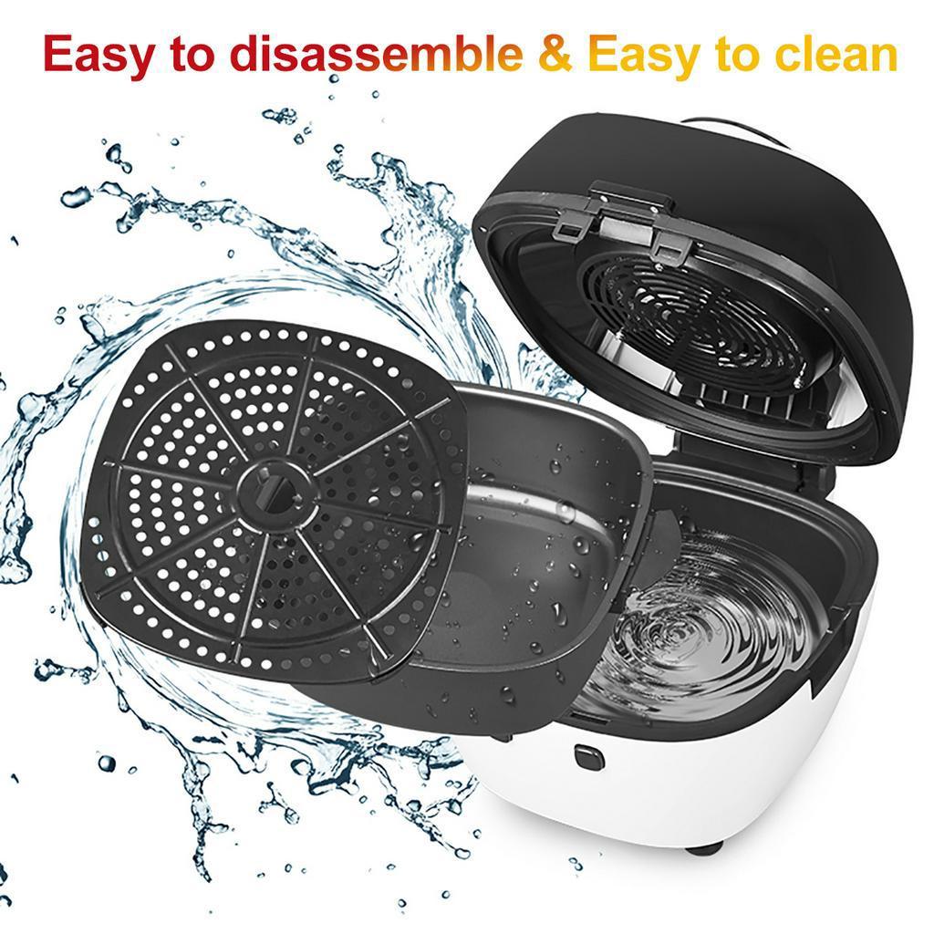 6L Horkovzdušná fritéza Zdravý hrnec Nízkotučná Bez oleje Kuchyňská trouba Časovač 1350W Chytrý dotykový displej Elektrická fritéza Kuchyňské vaření