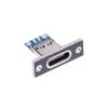 1 шт. разъем USB C Female для монтажа на панель, разъем Type-C, порт зарядки для припоя, гнездо типа провода