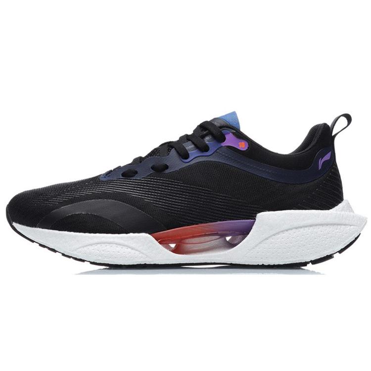 New LiNing Super Light 18 Low Top Running Shoes Women's Black Blue ARMR008-2