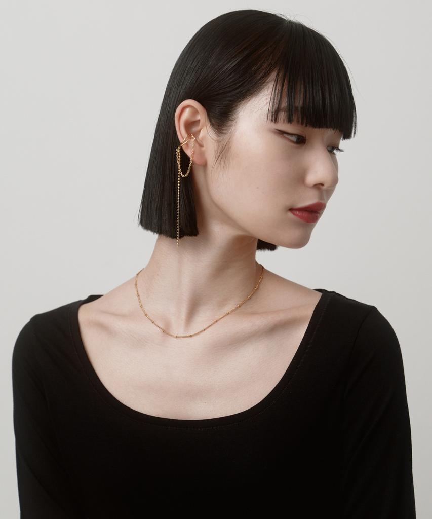 Novice Tokyo Long Chain Ear Cuff / Gold