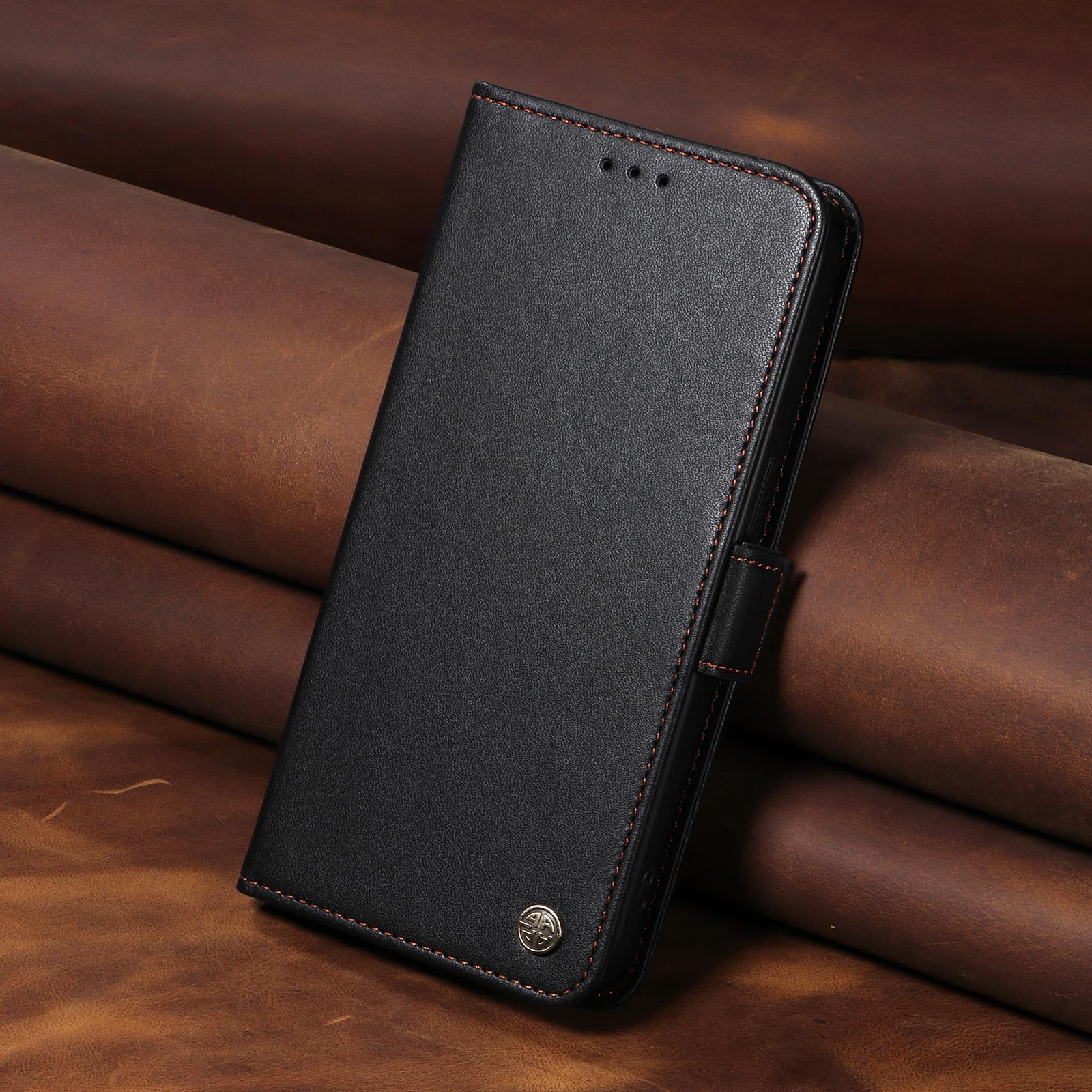 

TPU Leather Phone Case for Samsung Galaxy S25 S24 S23 S22 with Card Slots and Stand Cratch-resistant Drop-proof Protective Cover Galaxy S22 5G чорний