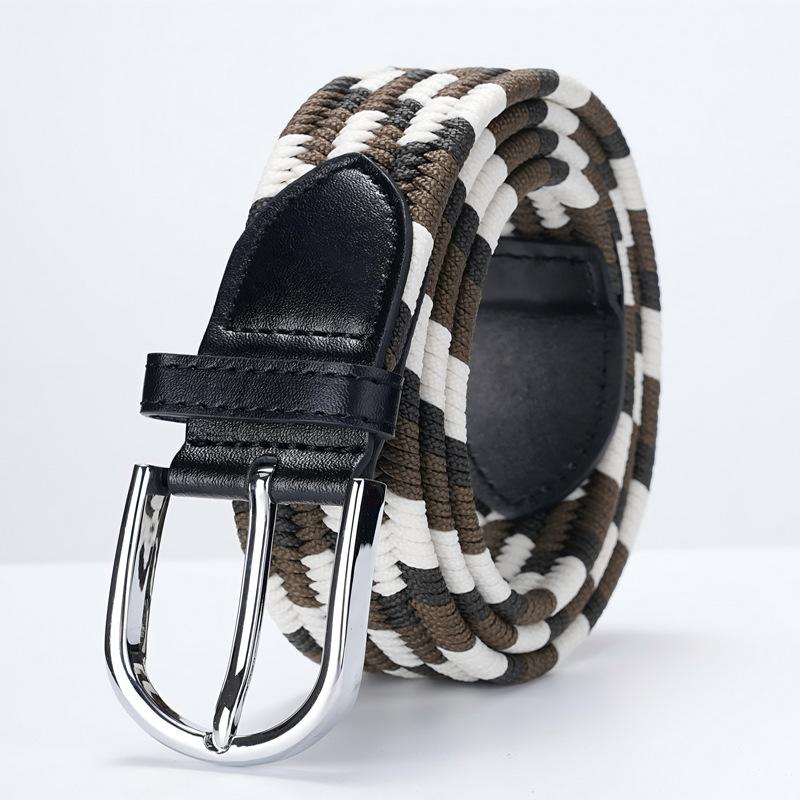 

Men S Belt Training Versatile Outdoor Elastic Braided Belt Casual Nylon Belt Pin Buckle Belt Men S 125cm